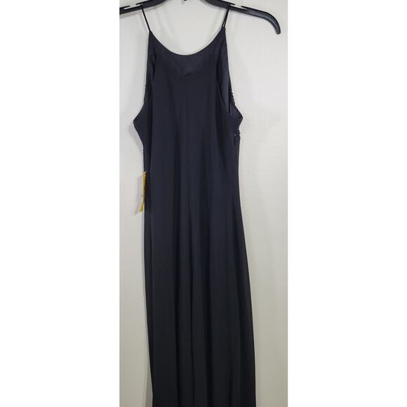 Cachet Dress Womens Size 6 Long Black Silk Sequin Gown Elegant Sexy Timeless NWT - Picture 4 of 8